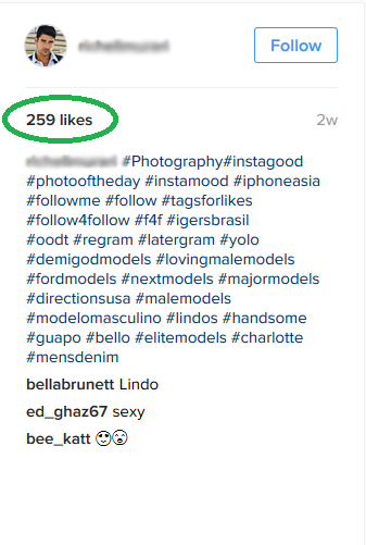 260 post likes